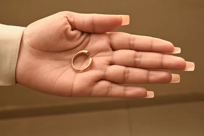 Rings Jewelvers 18K GoldFilled Open Band Ring Gold Thick Band Ring Rings Jewelvers 18K GoldFilled Open Band Ring Gold Thick Band Ring