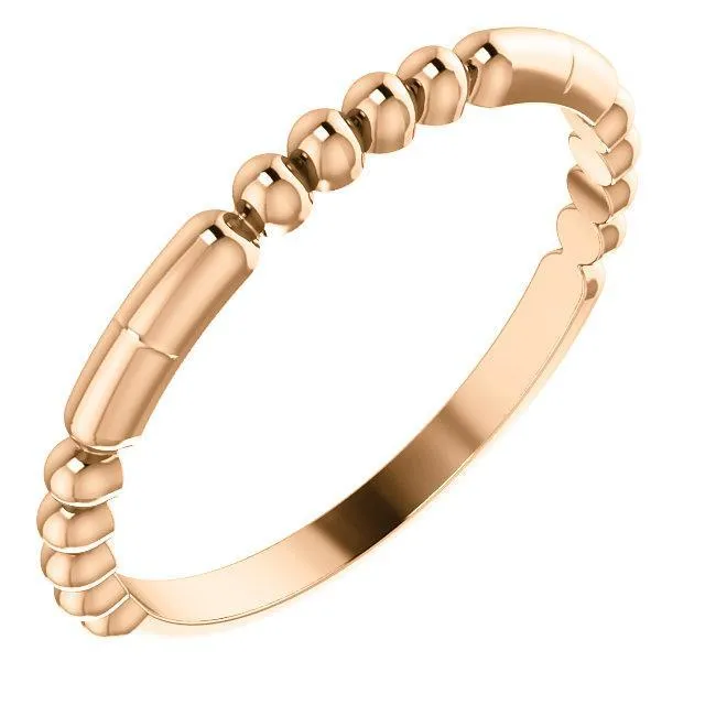 Rings Primrose Trio Beaded Band Fire Brilliance 