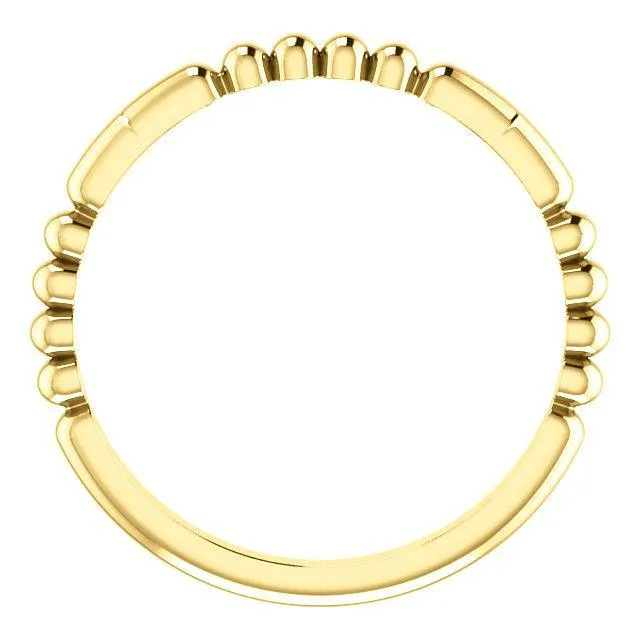 Rings Primrose Trio Beaded Band Fire Brilliance 