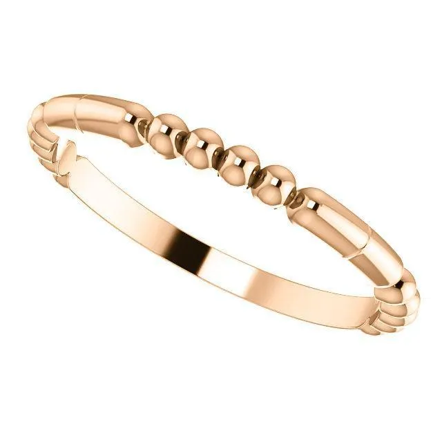 Rings Primrose Trio Beaded Band Fire Brilliance 