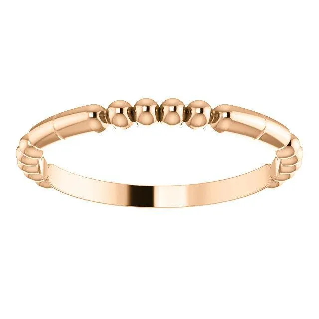 Rings Primrose Trio Beaded Band Fire Brilliance 