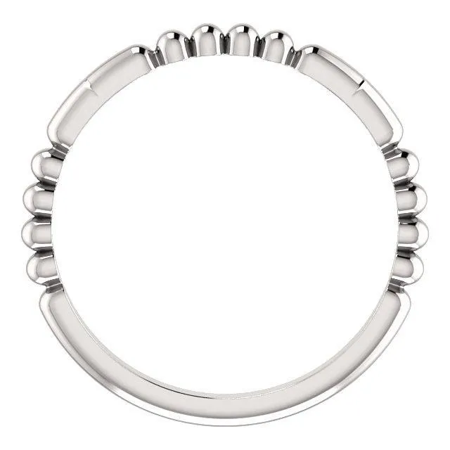 Rings Primrose Trio Beaded Band Fire Brilliance 