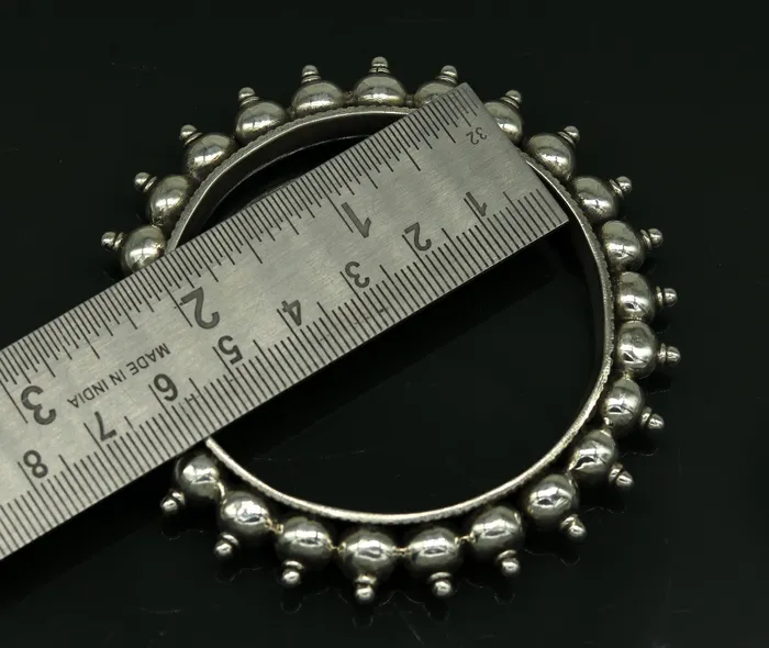 TRIBAL ORNAMENTS Bracelets 925 Sterling silver handmade fabulous vintage design customized bangle bracelet kada excellent wedding personalized gift jewelry ba85