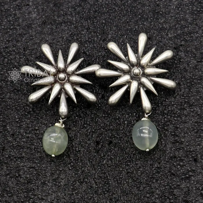 TRIBAL ORNAMENTS Earrings 925 sterling silver unique cultural style handmade design fabulous Stud earrings tribal jewelry from Rajasthan india s1298 TRIBAL ORNAMENTS Earrings 925 sterling silver unique cultural style handmade design fabulous Stud earrings tribal jewelry from Rajasthan india s1298