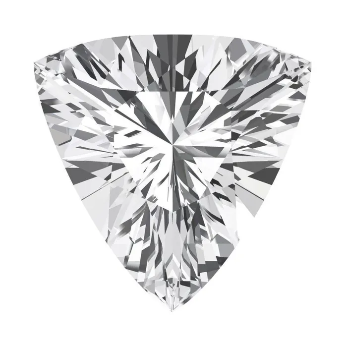 Trillion FAB LabGrown White Sapphire Gems Fire Brilliance Rings