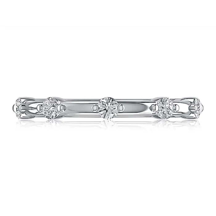 A Jaffe 14K White Gold Diamond Band A Jaffe Rings