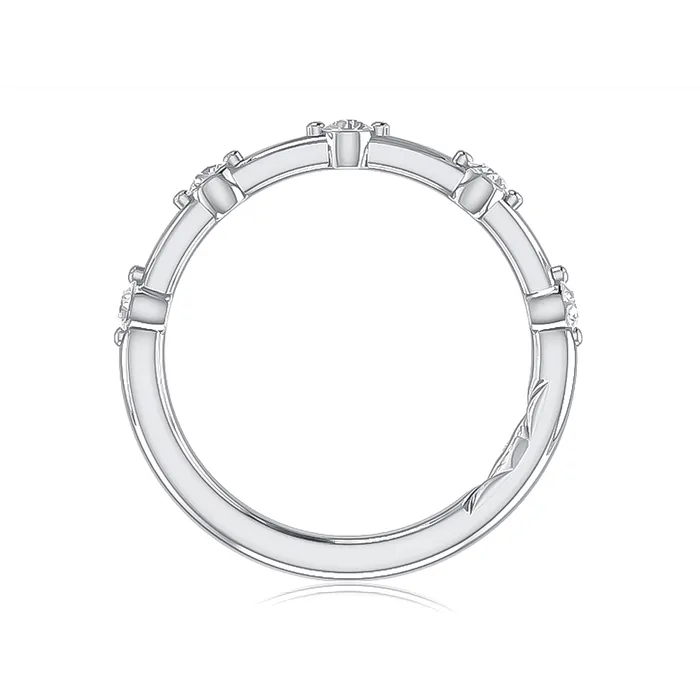 A Jaffe 14K White Gold Diamond Band A Jaffe Rings