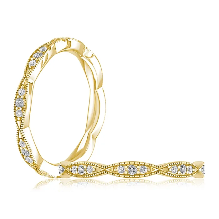 A Jaffe Rings A Jaffe 14K Yellow Gold Diamond Band