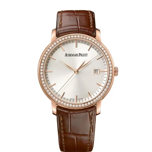 Audemars Piguet Earrings Audemars Piguet Jules Audemars 39mm Watch Ref 15171ORZZA088CR01 Silver Dial Diamond Bezel in 18K Rose Gold Case Brown Alligator Strap Audemars Piguet Earrings Audemars Piguet Jules Audemars 39mm Watch Ref 15171ORZZA088CR01 Silver Dial Diamond Bezel in 18K Rose Gold Case Brown Alligator Strap