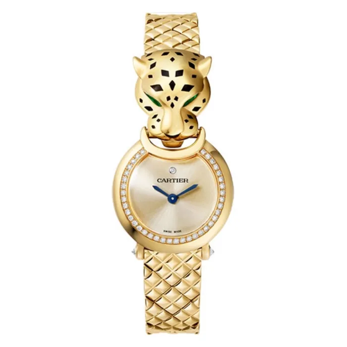 Bracelets Cartier Cartier Panthere de Cartier 236mm Womens watch Ref HPI01380 Gold Dial Diamond Bezel 18K Yellow Gold Bracelet