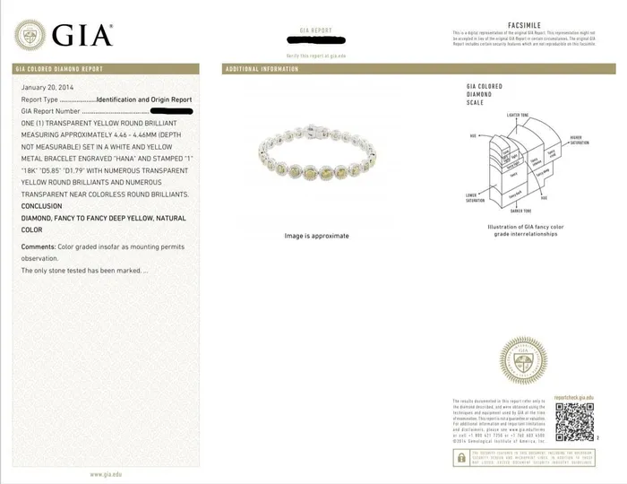 Bracelets CJ Charles Jewelers 18k White Gold Natural Fancy Yellow and White Diamond Bracelet GIA Certified Bracelets CJ Charles Jewelers 18k White Gold Natural Fancy Yellow and White Diamond Bracelet GIA Certified