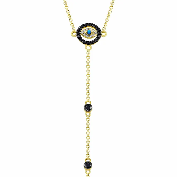Bracelets CJ Charles Jewelers 18kt Yellow Gold Evil Eye Bracelet