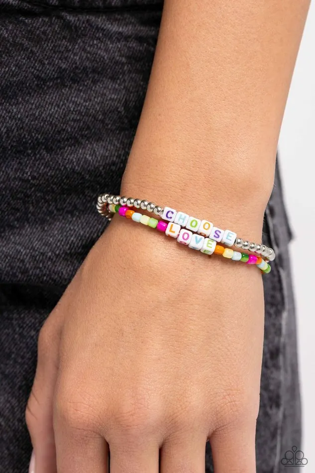Bracelets Paparazzi Bracelet Chasing Love Multi Paparazzi Jewelry