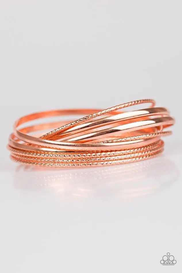 Bracelets Paparazzi Bracelet Drop A BOMBSHELL Copper Paparazzi Jewelry