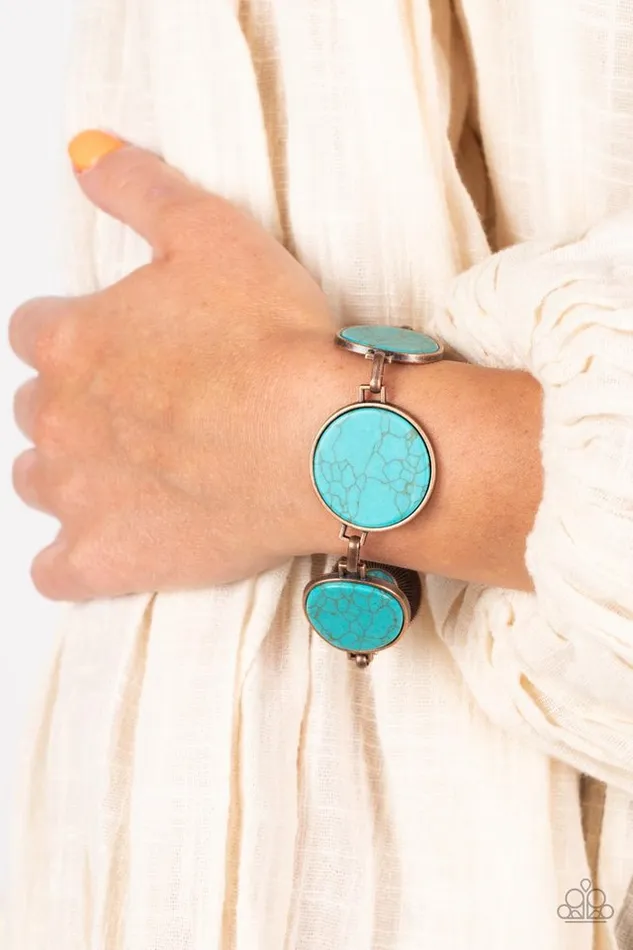 Bracelets Paparazzi Bracelet Flat Out Frontier Copper Paparazzi Jewelry