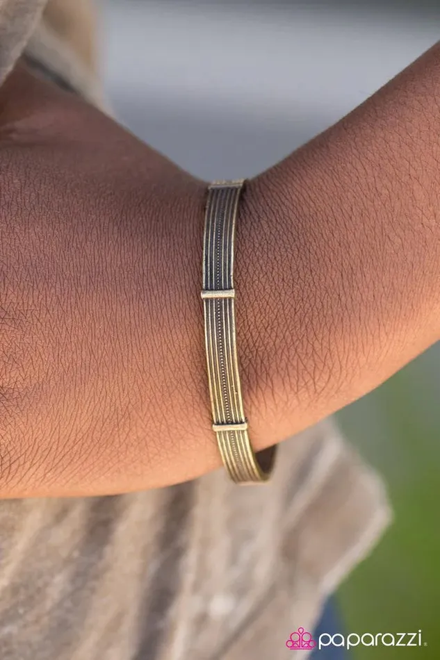 Bracelets Paparazzi Bracelet Give It A TRIBE Brass Paparazzi Jewelry