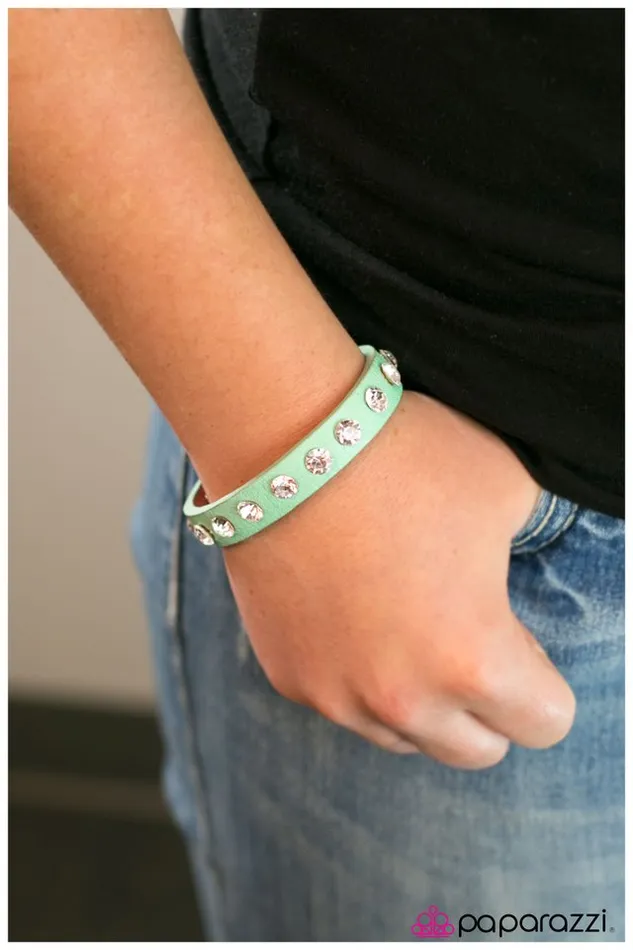 Bracelets Paparazzi Jewelry Paparazzi Bracelet An Affair to Remember Green