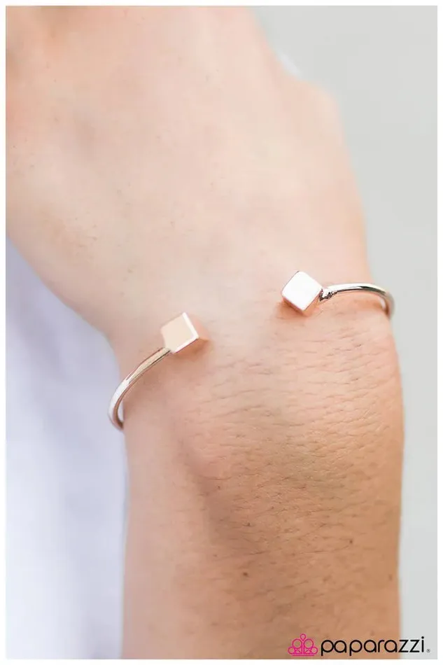 Bracelets Paparazzi Jewelry Paparazzi Bracelet Block Party Rose Gold