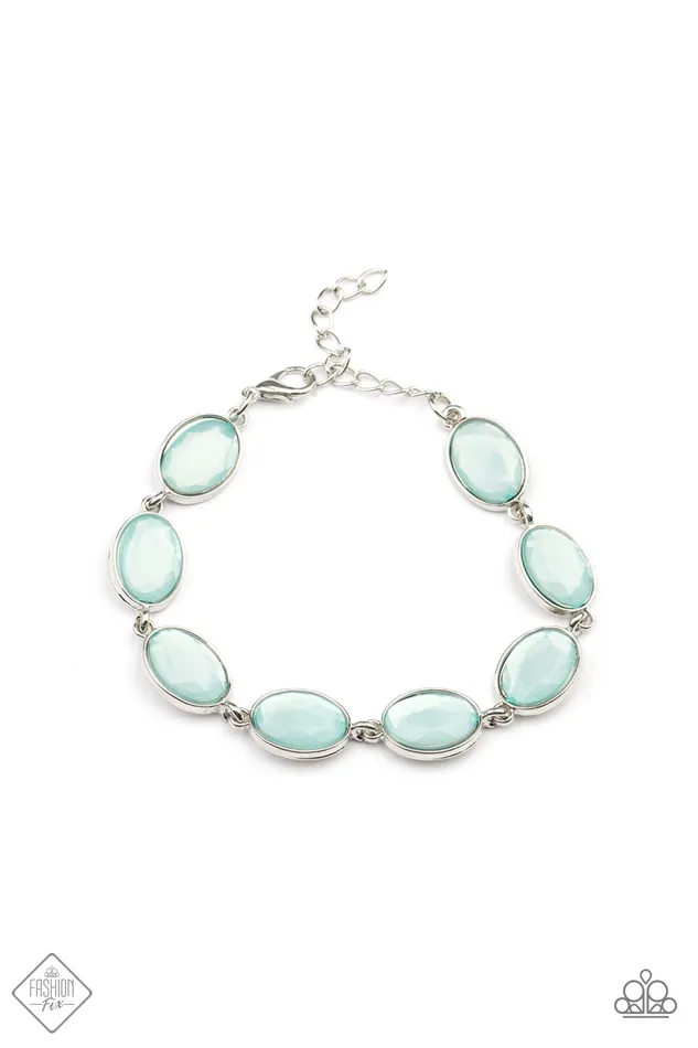 Bracelets Paparazzi Jewelry Paparazzi Bracelet Fashion Fix May 2021 Smooth Move Blue