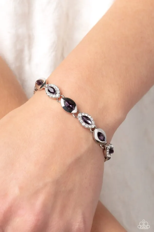 Bracelets Paparazzi Jewelry Paparazzi Bracelet Some Serious Sparkle Purple