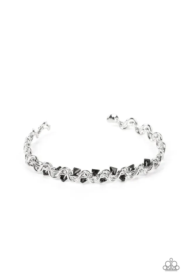 Bracelets Paparazzi Jewelry Paparazzi Bracelet Space Age Artisan Black