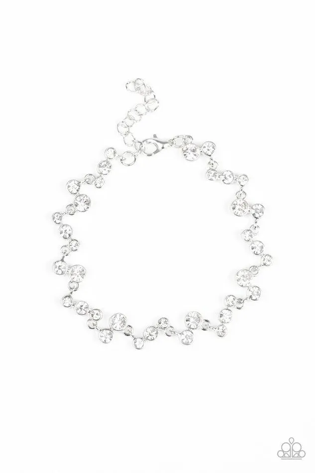 Bracelets Paparazzi Jewelry Paparazzi Bracelet Starlit Stunner White