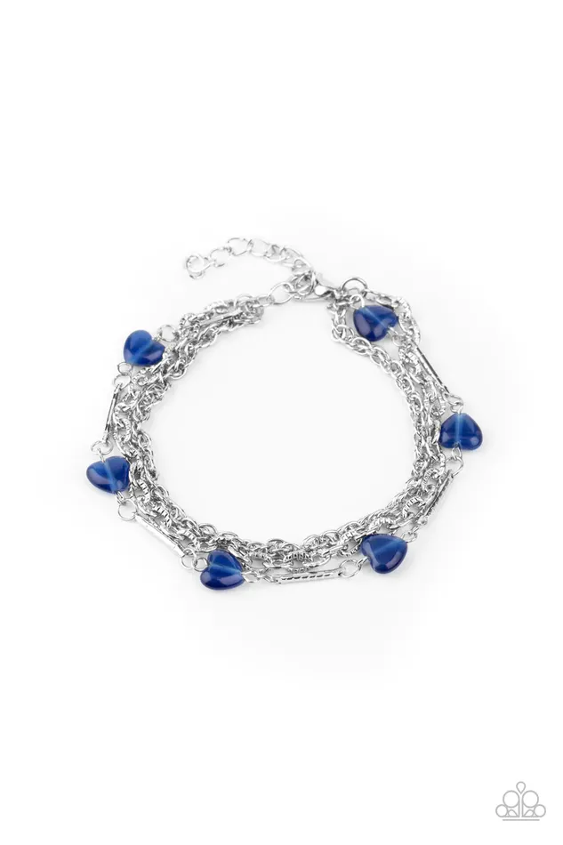 Bracelets Paparazzi Jewelry Paparazzi Bracelet To Love and Adore Blue