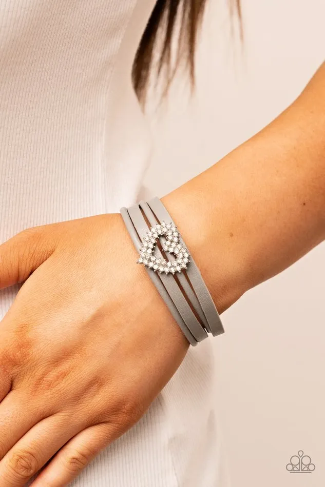 Bracelets Paparazzi Jewelry Paparazzi Bracelet Wildly in Love Silver