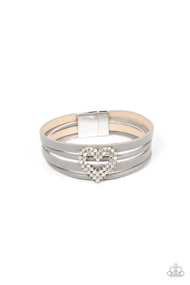 Bracelets Paparazzi Jewelry Paparazzi Bracelet Wildly in Love Silver Bracelets Paparazzi Jewelry Paparazzi Bracelet Wildly in Love Silver