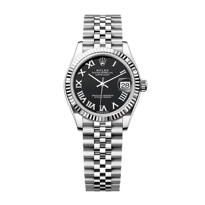 Bracelets Rolex Datejust 31mm Ref 2782740002 Black Roman Dial Stainless Steel Jubilee Bracelet Womens Watch Rolex Bracelets Rolex Datejust 31mm Ref 2782740002 Black Roman Dial Stainless Steel Jubilee Bracelet Womens Watch Rolex