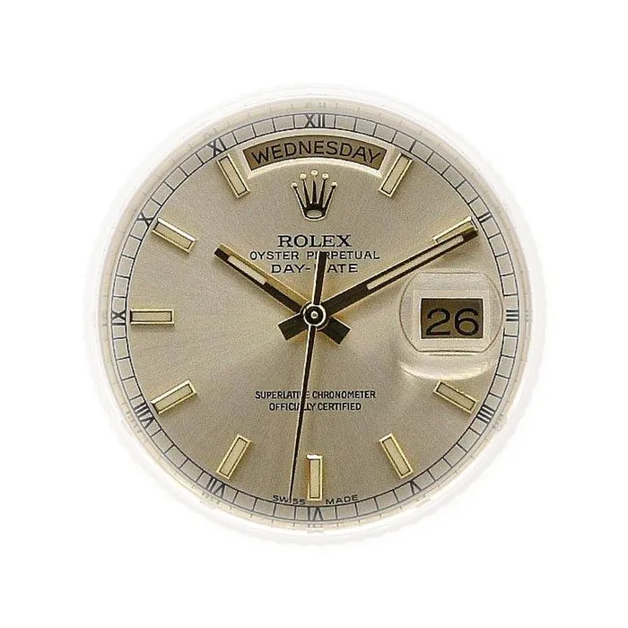 Bracelets Rolex Day Date 36mm Ref 118238sip Silver Dial Fluted Bezel 18K Yellow Gold President Bracelet Watch Rolex