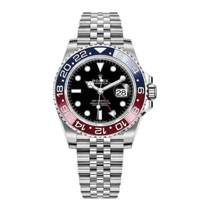 Bracelets Rolex Rolex GMTMaster II Pepsi 40mm Ref 126710blro0001 Black Dial Red Blue Ceramic Bezel Stainless Steel Jubilee Bracelet Mens Watch Bracelets Rolex Rolex GMTMaster II Pepsi 40mm Ref 126710blro0001 Black Dial Red Blue Ceramic Bezel Stainless Steel Jubilee Bracelet Mens Watch