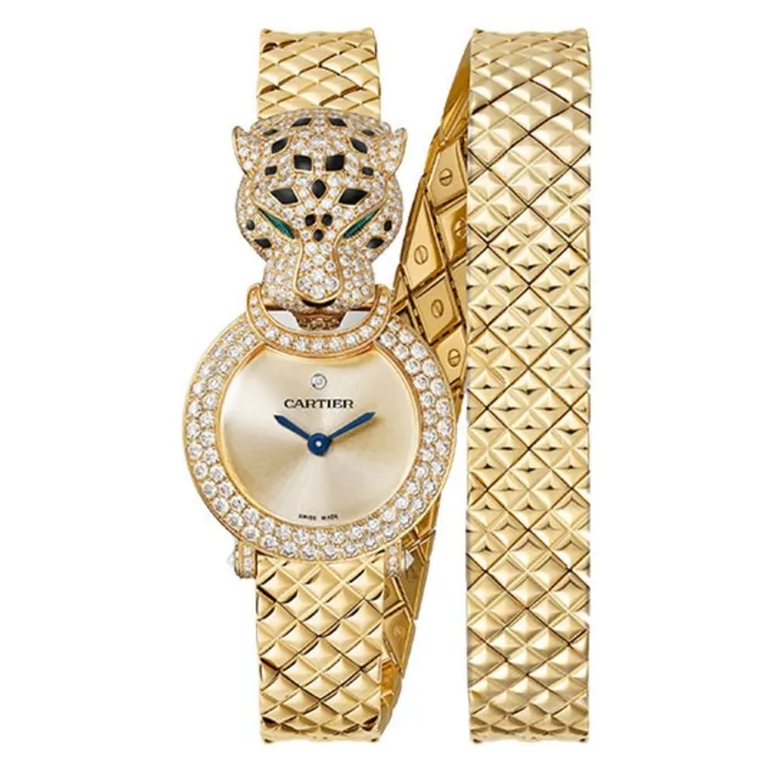 Cartier Panthere de Cartier 236mm Womens watch Ref HPI01511 Gold Dial Diamond Bezel 18K Rose Gold Diamond Bracelet Cartier Bracelets Cartier Panthere de Cartier 236mm Womens watch Ref HPI01511 Gold Dial Diamond Bezel 18K Rose Gold Diamond Bracelet Cartier Bracelets