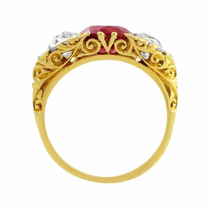 CJ Charles Jewelers Rings Antique 246 ct Ruby Ring AGL certified CJ Charles Jewelers Rings Antique 246 ct Ruby Ring AGL certified