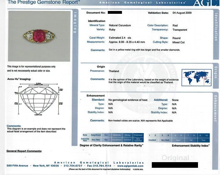 CJ Charles Jewelers Rings Antique 246 ct Ruby Ring AGL certified CJ Charles Jewelers Rings Antique 246 ct Ruby Ring AGL certified
