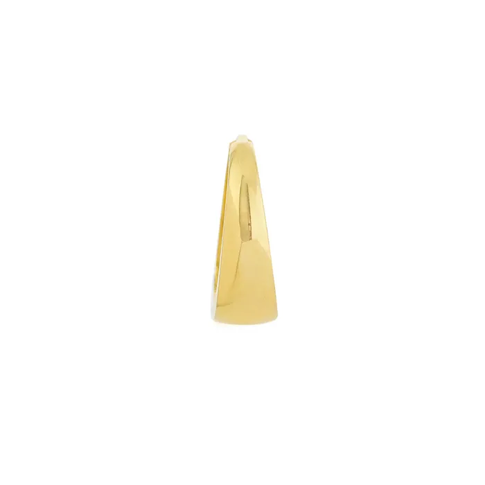 Croghans 14K Yellow Gold Polished Tapered Huggie Earrings Earrings