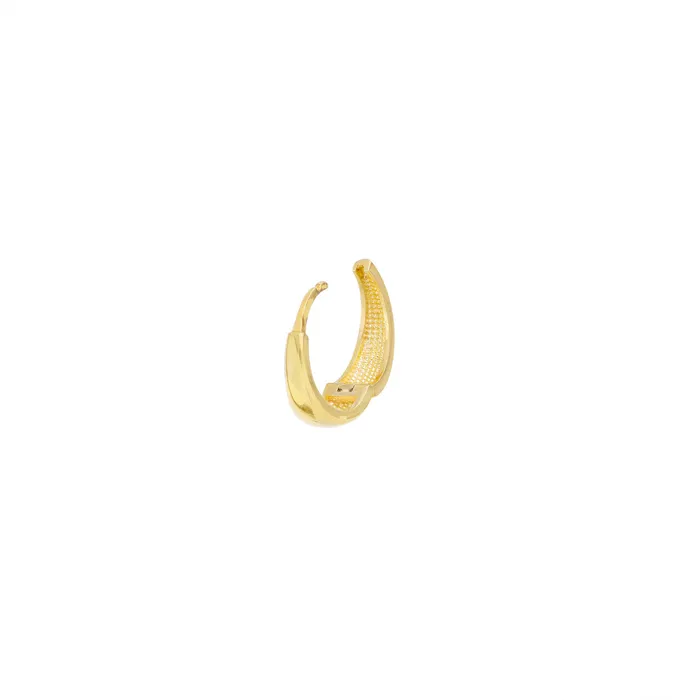 Croghans 14K Yellow Gold Polished Tapered Huggie Earrings Earrings