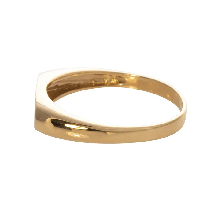 Croghans Rings 18K Yellow Gold Oval Bar Signet Ring Croghans Rings 18K Yellow Gold Oval Bar Signet Ring