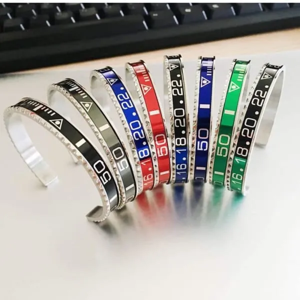 Diamond Source NYC Bracelets Speedometer Bracelet Stainless Steel Cuff Watch Bangle 1 pcs Diamond Source NYC Bracelets Speedometer Bracelet Stainless Steel Cuff Watch Bangle 1 pcs