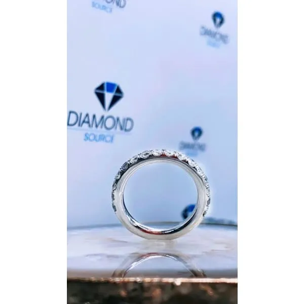 Diamond Source NYC Rings 14k White Gold Diamond Wedding Band