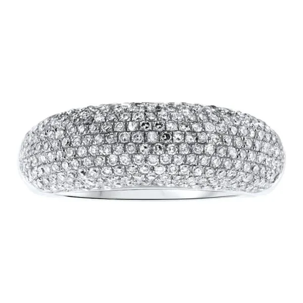 Diamond Source NYC Rings 14kt White Gold Dome Shape Diamond Wedding Band 125ct Diamonds BA3005 Diamond Source NYC Rings 14kt White Gold Dome Shape Diamond Wedding Band 125ct Diamonds BA3005