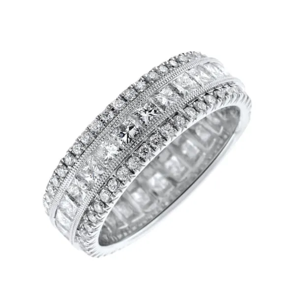 Diamond Source NYC Rings 18kt White Gold Diamond Eternity Band KR119331