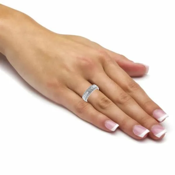 Diamond Source NYC Rings 18kt White Gold Diamond Eternity Band KR119331