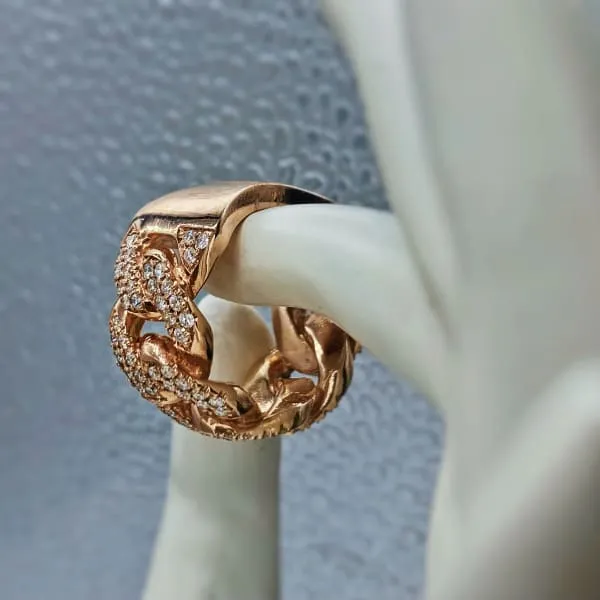 Diamond Source NYC Rings Natural Round Brilliant Diamond Cocktail Ring Set in 14K Rose Gold 210ct tw Diamond Source NYC Rings Natural Round Brilliant Diamond Cocktail Ring Set in 14K Rose Gold 210ct tw