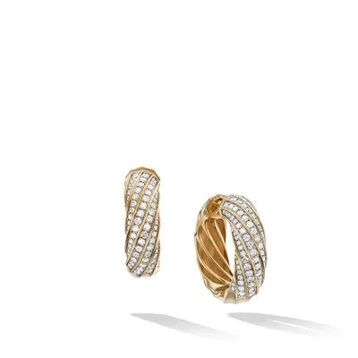 Earrings David Yurman David Yurman 9mm Cable Edge Hoop Earrings
