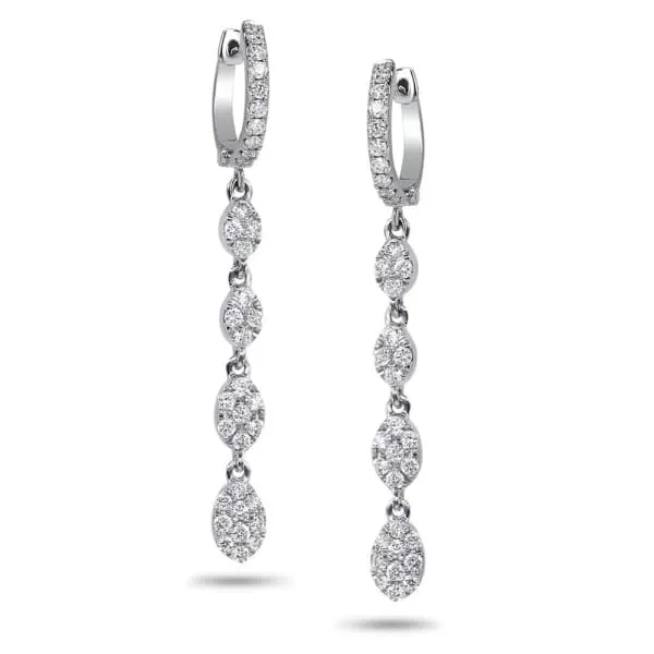 Earrings Diamond Source NYC Diamond drop Chandelier earrings 076ct tdw AER11511 Earrings Diamond Source NYC Diamond drop Chandelier earrings 076ct tdw AER11511
