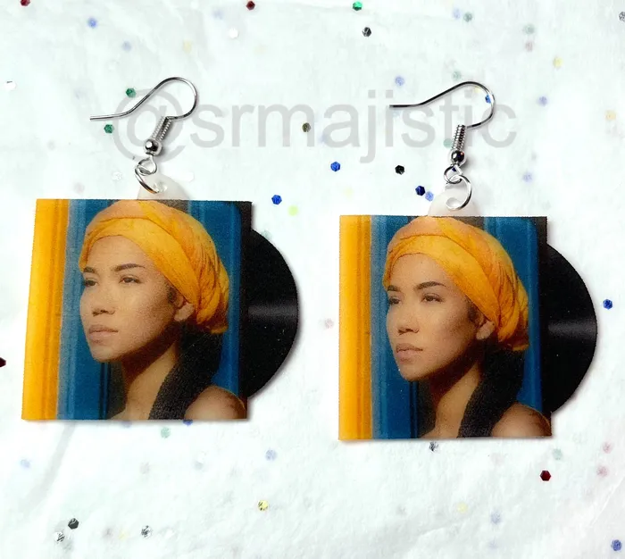Earrings Jhene Aiko Chilombo Vinyl Album Handmade Earrings Sam Makes Things