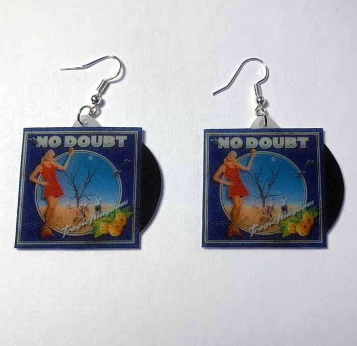 Earrings No Doubt Tragic Kingdom Vinyl Album Handmade Earrings Sam Makes Things