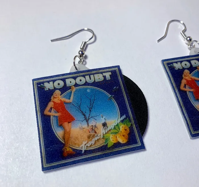 Earrings No Doubt Tragic Kingdom Vinyl Album Handmade Earrings Sam Makes Things