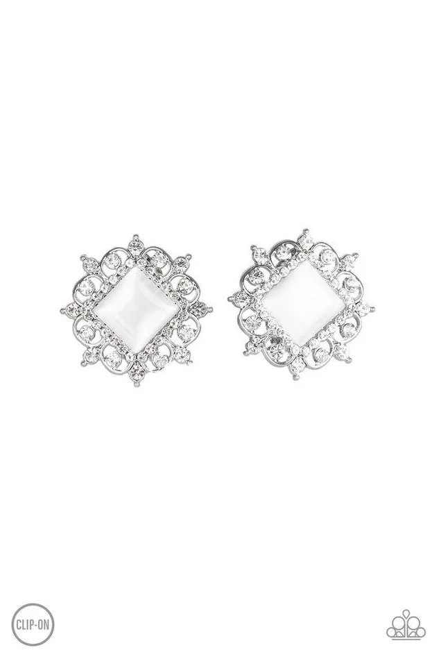 Earrings Paparazzi Earring Get Rich Quick White Paparazzi Jewelry